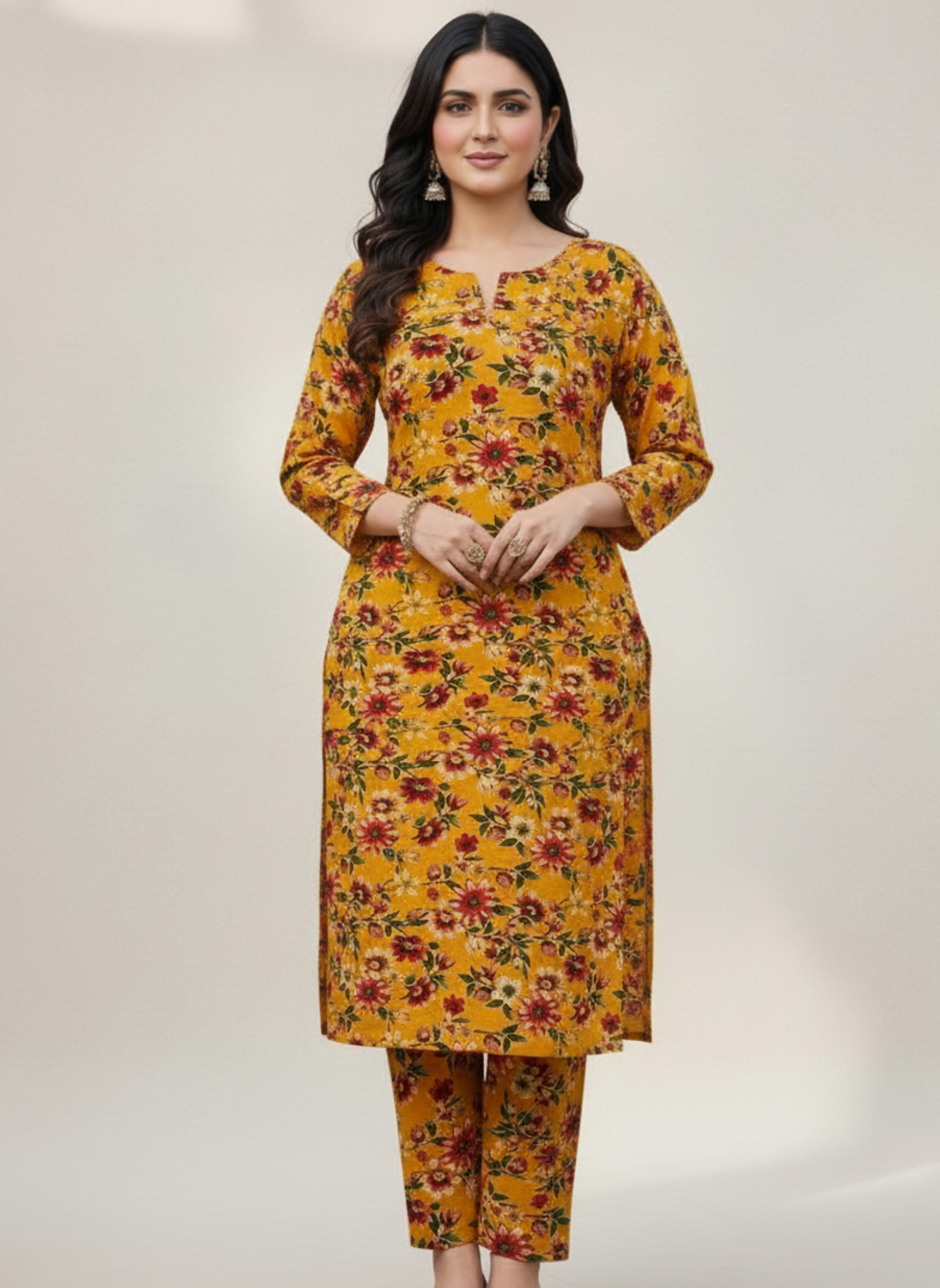 2-Pc All over Unstitched Premium Quality Khaddar KDYL-04