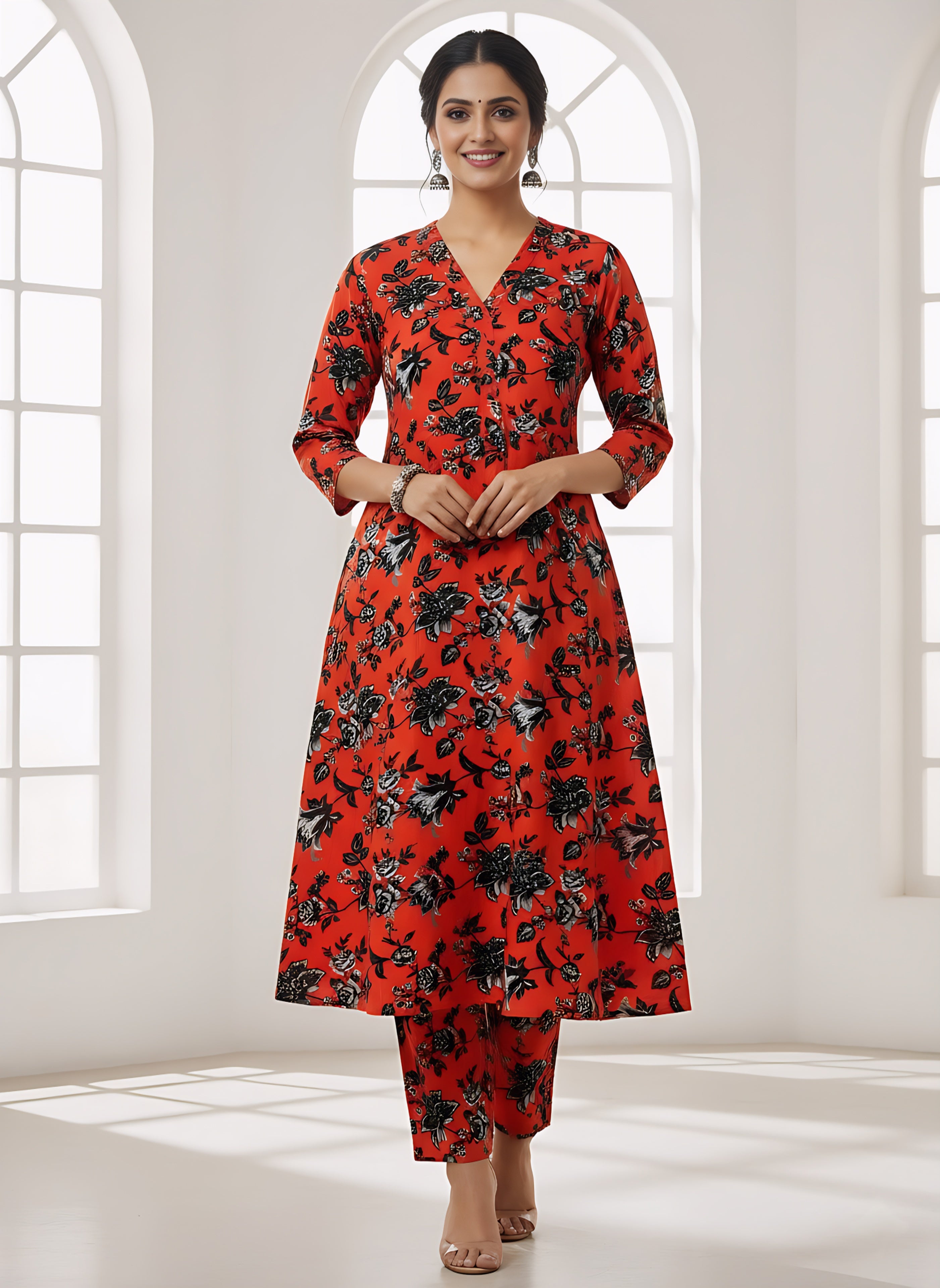 2-Pc All over Unstitched Premium Quality Khaddar KDRD-06